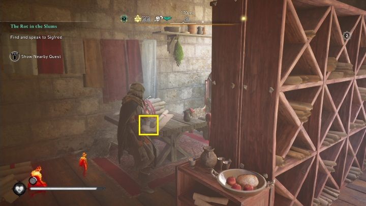 Then go around to get the key so you can open the next door - AC Valhalla Siege of Paris: Gear, Paris - secrets, locations - Paris - Assassins Creed Valhalla Guide and Walkthrough