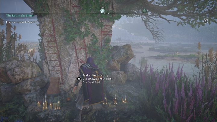 To complete this side activity, you will need 3 big Brown Trouts and 3 Seal Tails - AC Valhalla Siege of Paris: Offering Altar, Evresin - secrets, locations - Evresin - Assassins Creed Valhalla Guide and Walkthrough