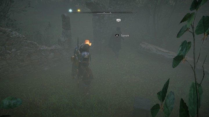 Behind one of the ruined walls, you will find one of the men involved in this play - Assassins Creed Valhalla: Will o the Wisp - Southsexe - Assassins Creed Valhalla Guide and Walkthrough