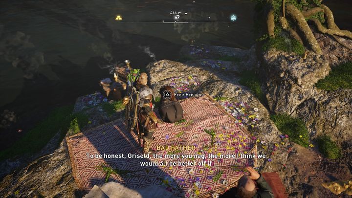 Free Griselda, and then speak with her father, who wanted to sacrifice his daughter to Aflanc the Terrible (a water beast that sends floods to their farms) to appease him - Assassins Creed Valhalla: Aflanc the Terrible - Southsexe - Assassins Creed Valhalla Guide and Walkthrough