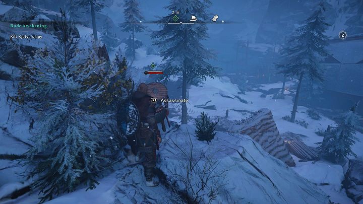 The spy will make stops from time to time – if you don't want to start an open fight, you can approach him from behind and try out your new weapon, the Hidden Blade - Assassins Creed Valhalla: Rude Awakening - Rygjafylke - Assassins Creed Valhalla Guide and Walkthrough
