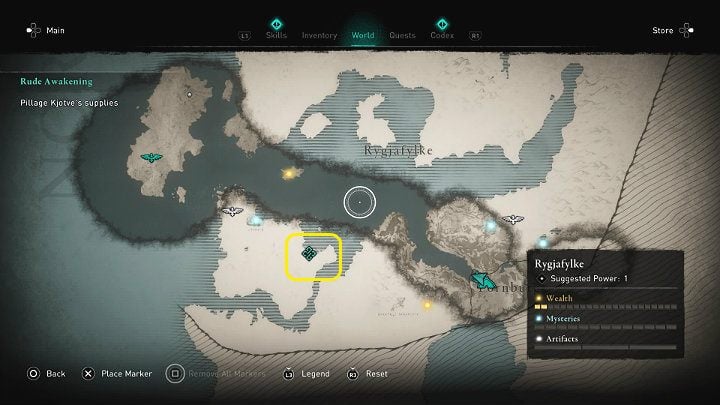 Eivor, together with Sigurd and Basim, decides to go to the island located farther from Fornburg, to take supplies from Kjotve's warriors - Assassins Creed Valhalla: Rude Awakening - Rygjafylke - Assassins Creed Valhalla Guide and Walkthrough