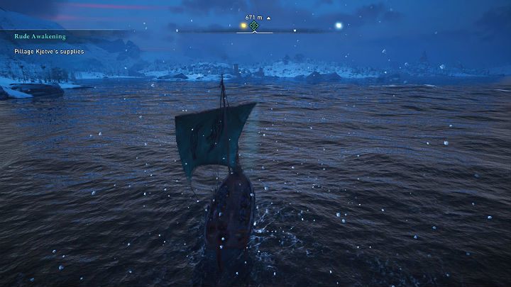 You can reach the destination by sailing Drakkar yourself or use the automatic pilot option (Triangle on PS4) to make your crew reach that place on their own - Assassins Creed Valhalla: Rude Awakening - Rygjafylke - Assassins Creed Valhalla Guide and Walkthrough