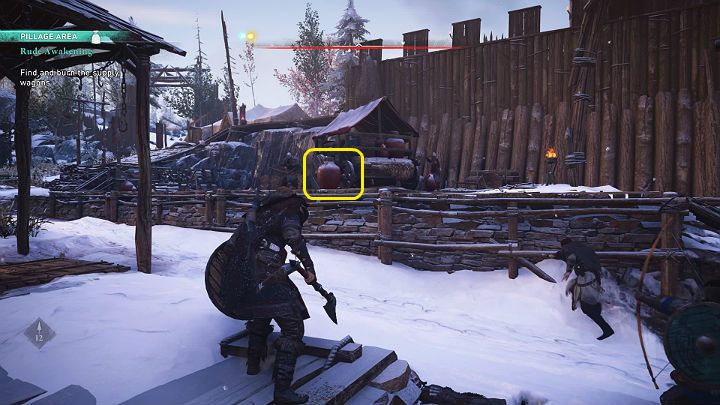 During the fight, watch out for red jugs containing flammable substance - Assassins Creed Valhalla: Rude Awakening - Rygjafylke - Assassins Creed Valhalla Guide and Walkthrough