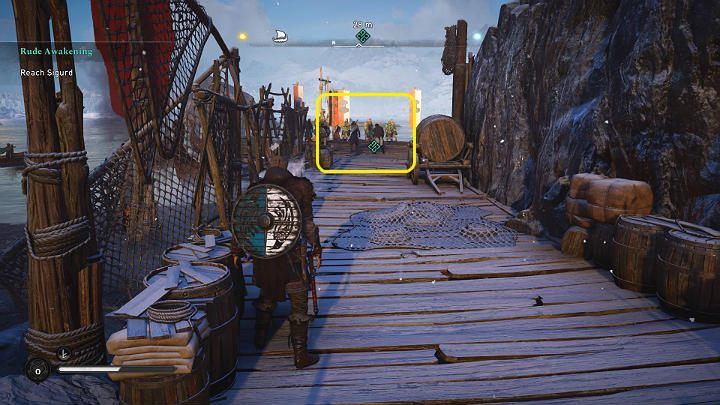 As soon as you burn the last cart, you will notice that other Drakarras are reaching the island - Assassins Creed Valhalla: Rude Awakening - Rygjafylke - Assassins Creed Valhalla Guide and Walkthrough