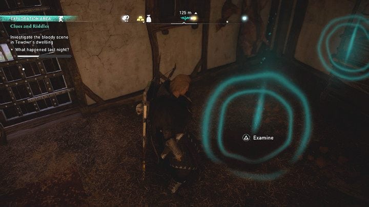 The third clue are the traces of blood - Assassins Creed Valhalla: Clues and Riddles - Glowecestrescire - Assassins Creed Valhalla Guide and Walkthrough