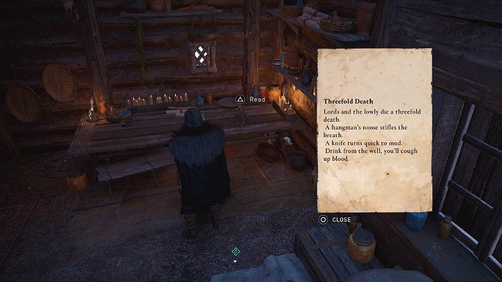You will find the fifth clue inside the cottage - Assassins Creed Valhalla: Clues and Riddles - Glowecestrescire - Assassins Creed Valhalla Guide and Walkthrough