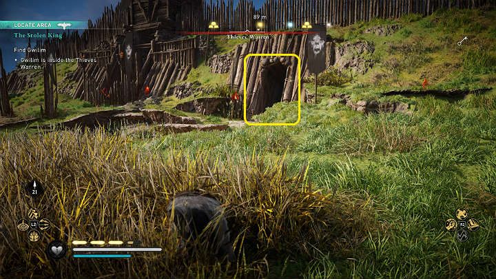 The Thieves' Warren is, of course, very well guarded and full of bandits - Assassins Creed Valhalla: The Stolen King - Glowecestrescire - Assassins Creed Valhalla Guide and Walkthrough