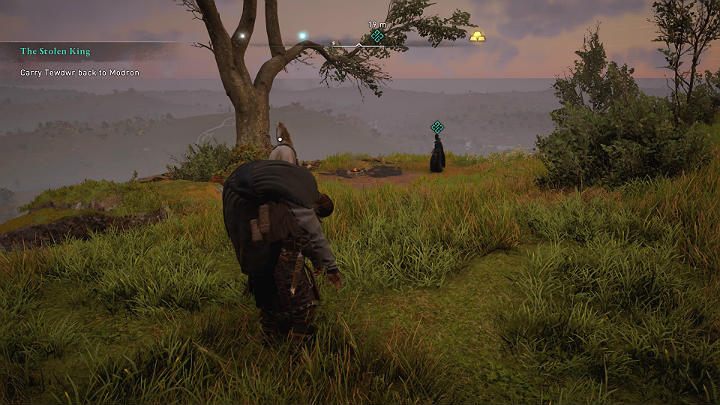 Tevdwr needs the help of a healer so take him to Modron - Assassins Creed Valhalla: The Stolen King - Glowecestrescire - Assassins Creed Valhalla Guide and Walkthrough