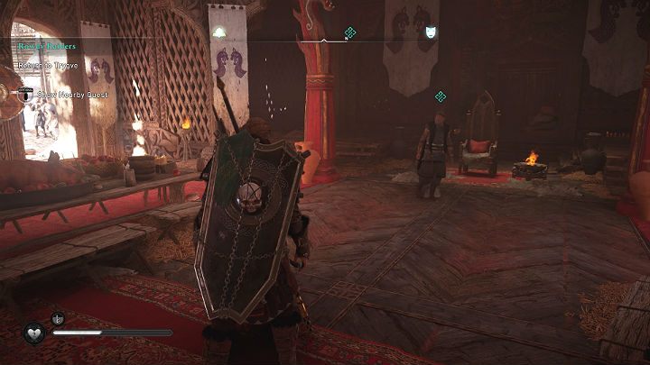 Once the situation in the settlement is under control, go back to Tygve and talk to him - Assassins Creed Valhalla: Rowdy Raiders - Snotinghamscire - Assassins Creed Valhalla Guide and Walkthrough