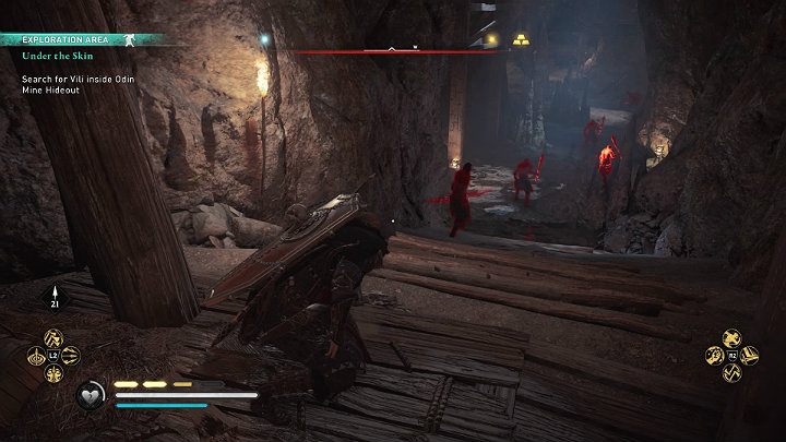 Deep into the mine, you will encounter several bandits, which you will have to eliminate in order to reach Vili - Assassins Creed Valhalla: Under the Skin - Snotinghamscire - Assassins Creed Valhalla Guide and Walkthrough