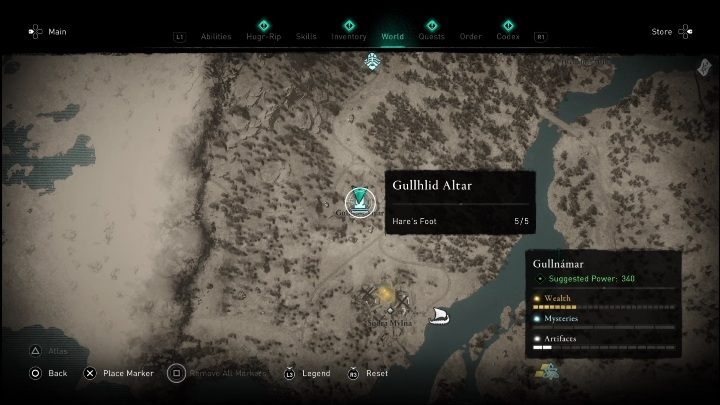 Location: You will find this dwarven altar at the western border of the Gullnamar region - AC Valhalla Dawn of Ragnarok: The Dwarven Altar (Gullnamar) - list of all - Gullnamar - Assassins Creed Valhalla Guide and Walkthrough