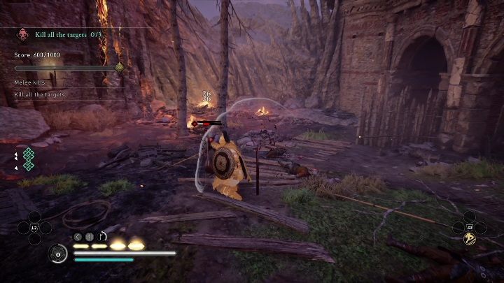 The challenge will end when you kill all the targets - even if you don't complete the other quests available on this map - AC Valhalla: Bear Mastery Challenge - Templebrough Fort - Templebrough Fort - Assassins Creed Valhalla Guide and Walkthrough