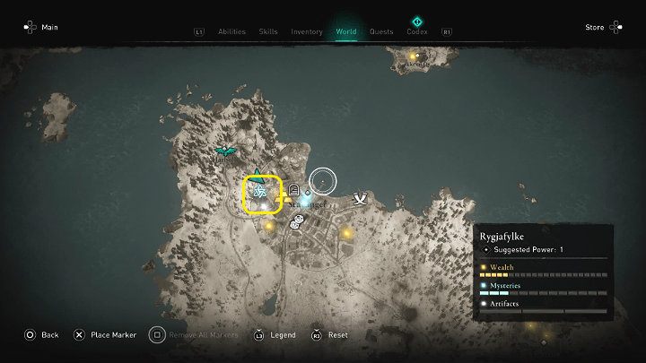 You will meet Sulke upon reaching the spot indicated in the screenshot above - Assassins Creed Valhalla: The Silver-Tongued Traitor - Rygjafylke - Assassins Creed Valhalla Guide and Walkthrough