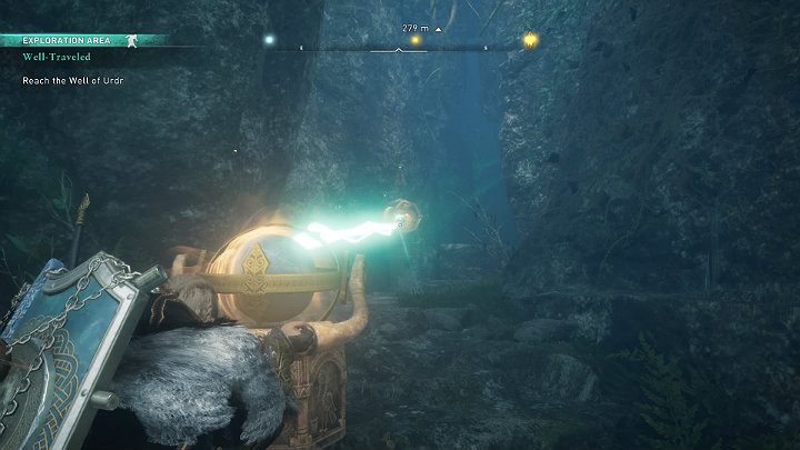 Head to the entrance of the Well of Urdr, then go underground - Assassins Creed Valhalla: Well-Traveled - Asgard - Assassins Creed Valhalla Guide and Walkthrough