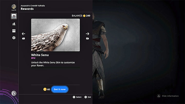 As part of Ubisoft Connect's loyalty program, you can also unlock the Senu eagle, which belonged to Bayek in Assassin 's Creed Origins - Assassins Creed Valhalla: Can you own a pet? - Eivor - Assassins Creed Valhalla Guide and Walkthrough