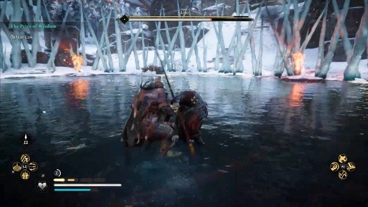 Loki is not too resilient, so if you manage to hit him once, you'll have a chance to unleash a quick combination of punches that will heavily damage his health bar - Assassins Creed Valhalla: Loki boss fight - how to win? - Bosses - Assassins Creed Valhalla Guide and Walkthrough