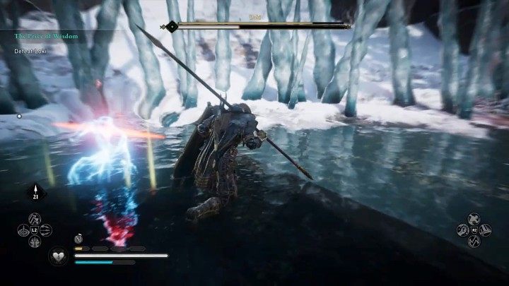 Loki can also teleport behind his opponent's back and strike by surprise - Assassins Creed Valhalla: Loki boss fight - how to win? - Bosses - Assassins Creed Valhalla Guide and Walkthrough
