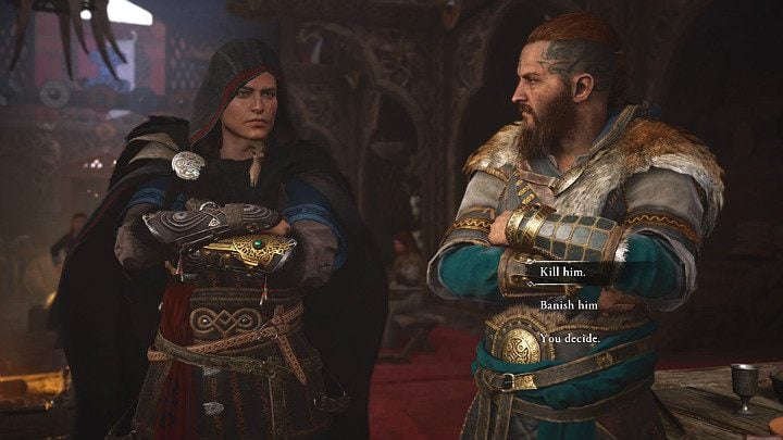 During King Harald's speech, Gorm will join the discussion - Assassins Creed Valhalla: Birthrights - Rygjafylke - Assassins Creed Valhalla Guide and Walkthrough