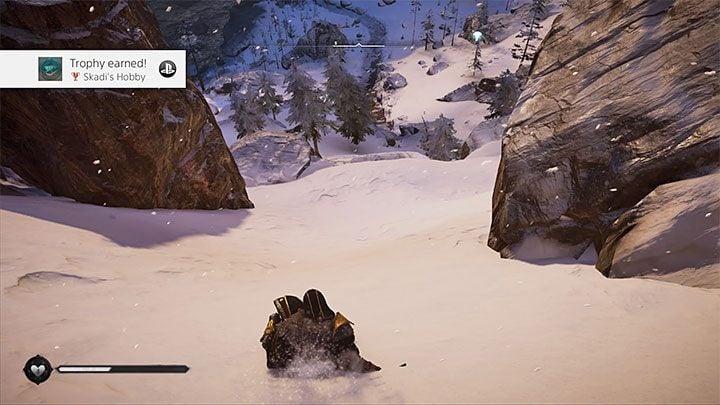 If you have done everything as planned, the trophy will be unlocked just after the end of the slide - Assassins Creed Valhalla: How to get Skadis Hobby trophy? - Trophy guide - Assassins Creed Valhalla Guide and Walkthrough