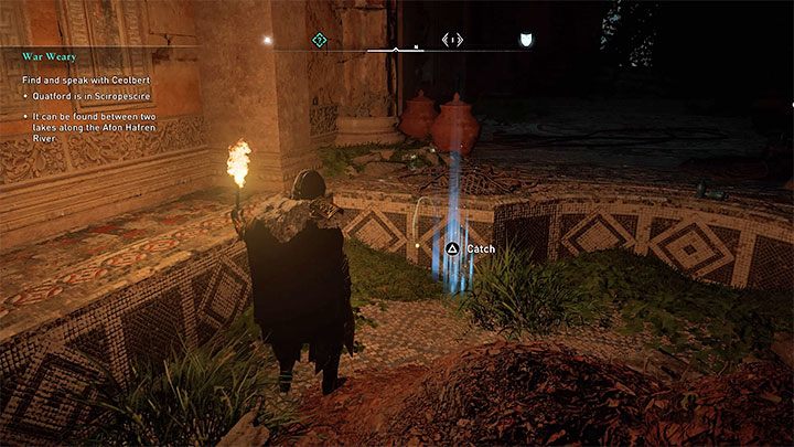 The fireflies can be found inside the ruins - they appear as flying "yellow dots" - Assassins Creed Valhalla: How to unlock Twinkle Twinkle trophy? - Trophy guide - Assassins Creed Valhalla Guide and Walkthrough
