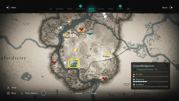 In the place marked in the picture above you will meet two arguing men – Alduini and Sebbi - Assassins Creed Valhalla: The Infinite Noise of Men - Grantebridgescire - Assassins Creed Valhalla Guide and Walkthrough