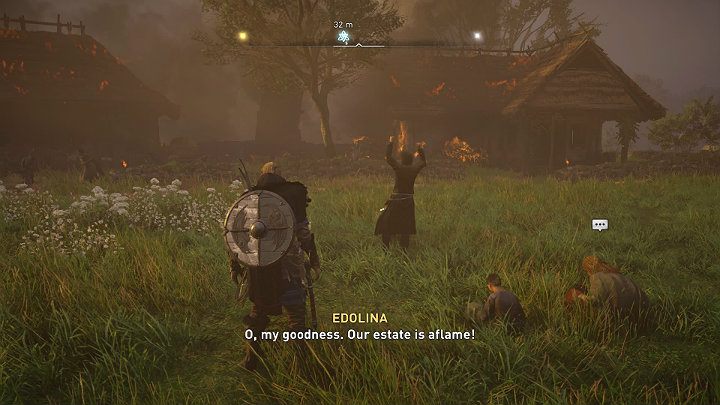 Pull out a torch and then throw it at the silo - Assassins Creed Valhalla: The Infinite Noise of Men - Grantebridgescire - Assassins Creed Valhalla Guide and Walkthrough