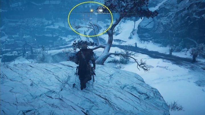 Start: To start chasing the paper, you have to jump on a branch of a tree growing next to a huge rock - Assassins Creed Valhalla: Flying Paper - Hordafylke secrets, locations - Hordafylke - Assassins Creed Valhalla Guide and Walkthrough