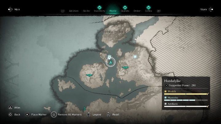 In Hordafylke, you will find a bear that hides from the world on a small island in the middle of the region - Assassins Creed Valhalla: Legendary Animal - Hordafylke secrets, locations - Hordafylke - Assassins Creed Valhalla Guide and Walkthrough