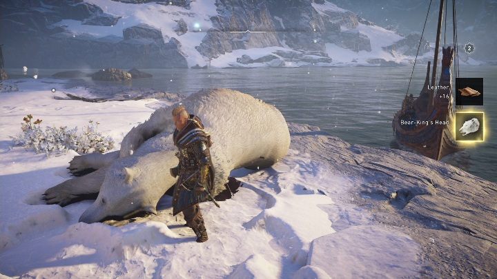 For defeating the bear, you will get its head and 16 pieces of leather - Assassins Creed Valhalla: Legendary Animal - Hordafylke secrets, locations - Hordafylke - Assassins Creed Valhalla Guide and Walkthrough