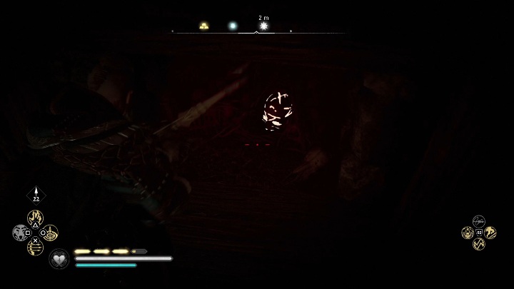 Location of the totem: to get to the totem, you have to jump in the hole and then move the shelves that prevent access to the totem - Assassins Creed Valhalla: Cursed Symbol - Suthsexe secrets, locations - Suthsexe - Assassins Creed Valhalla Guide and Walkthrough