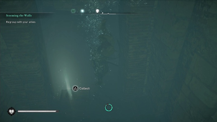All you have to do is to destroy the rocks that are blocking the passageway and jump into the water - Assassins Creed Valhalla: Roman Artifact - Suthsexe secrets, locations - Suthsexe - Assassins Creed Valhalla Guide and Walkthrough