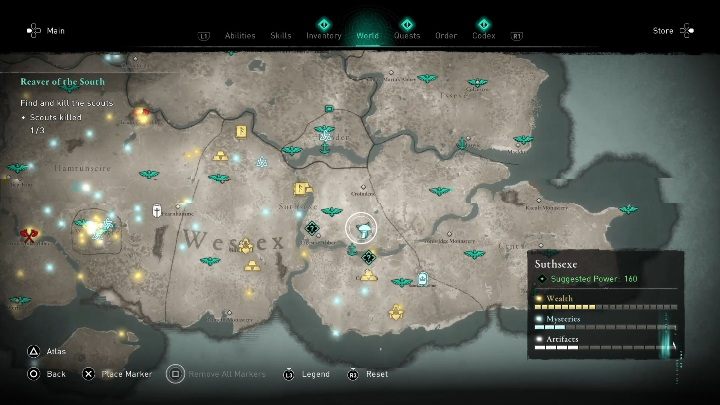 You will find the Fly Agaric by going east from Cicestre Abbey - Assassins Creed Valhalla: Fly Agaric - Suthsexe secrets, locations - Suthsexe - Assassins Creed Valhalla Guide and Walkthrough