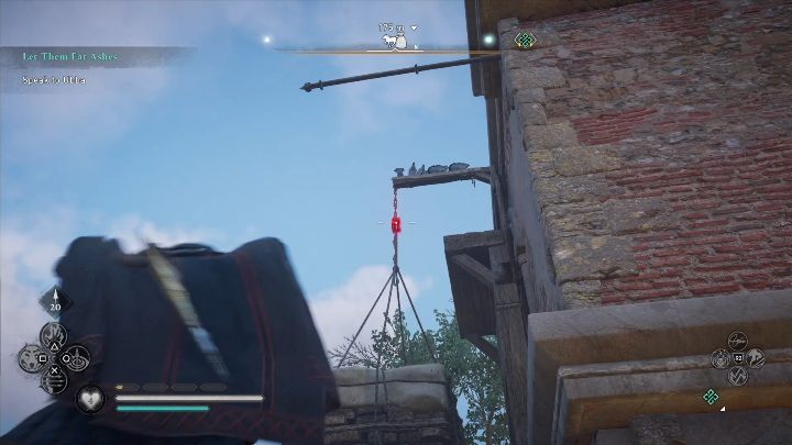 To get to it you have to enter the scaffolding, erected next to a tall building - Assassins Creed Valhalla: Gear - Suthsexe secrets, locations - Suthsexe - Assassins Creed Valhalla Guide and Walkthrough