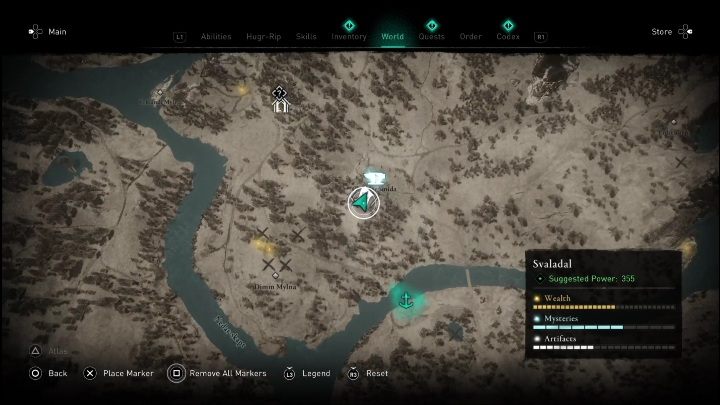 Location: Gungnir Smida - AC Valhalla Dawn of Ragnarok: Cosmetic Schemes (Svaladal) - list of all - Svaladal - Assassins Creed Valhalla Guide and Walkthrough
