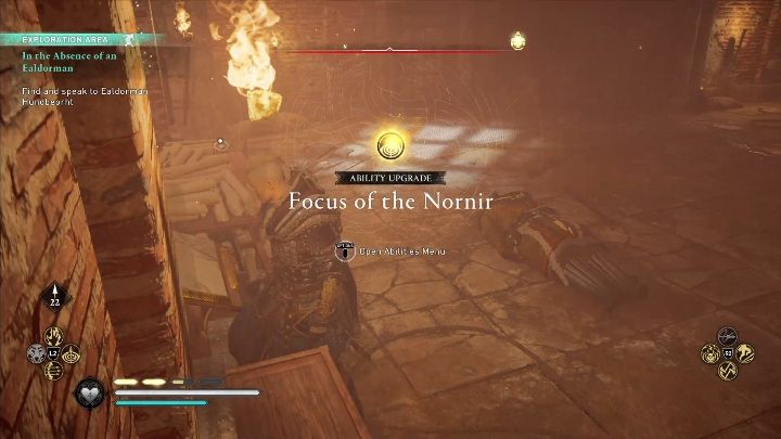 All you have to do is run into the enemy location, eliminate opponents, and reach the book on the left side of the building - Assassins Creed Valhalla: Abilities - Lincolnscire secrets, locations - Lincolnscire - Assassins Creed Valhalla Guide and Walkthrough