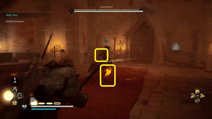 Goodwin fights with a long sword and a heavy shield - Assassins Creed Valhalla: Goodwin boss fight - how to win? - Bosses - Assassins Creed Valhalla Guide and Walkthrough