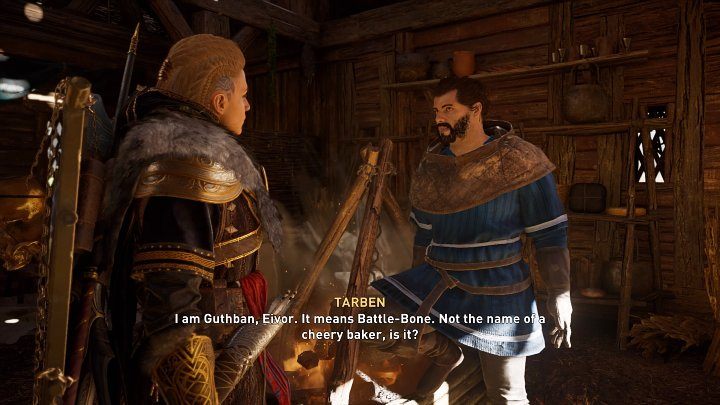 If you want, you can ask the Saxon inhabitants of the settlement about Guthban - Assassins Creed Valhalla: Man of Mystery - Ravensthorpe - Assassins Creed Valhalla Guide and Walkthrough