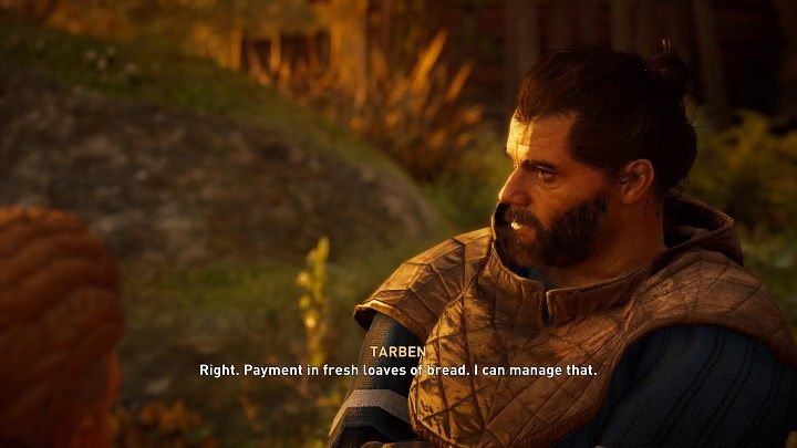 Return to the bandits' hideout, hand the goods to Wilf and go back to Ravensthorpe with Tarben - Assassins Creed Valhalla: Man of Mystery - Ravensthorpe - Assassins Creed Valhalla Guide and Walkthrough