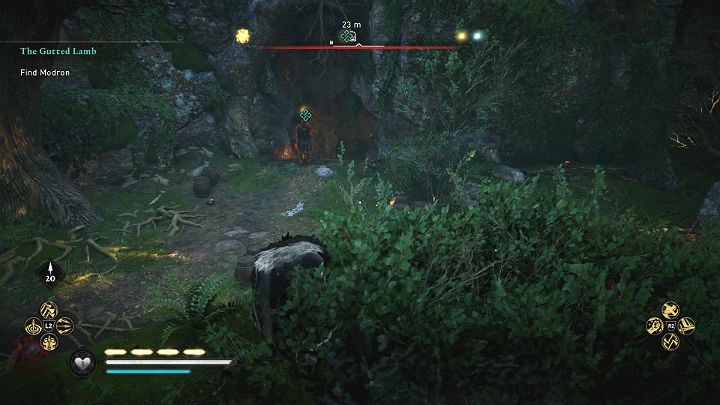 Surroundings are full of bandits, but if you don't want to, you don't have to engage them - Assassins Creed Valhalla: The Gutted Lamb - Glowecestrescire - Assassins Creed Valhalla Guide and Walkthrough