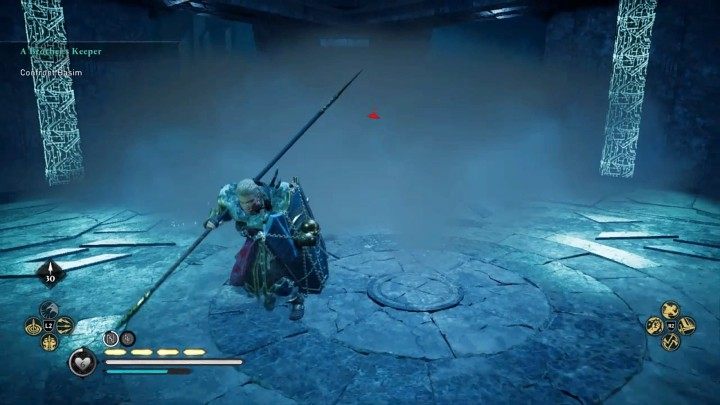 This opponent will often use smoke screens - Assassins Creed Valhalla: Basim boss fight - how to win? - Bosses - Assassins Creed Valhalla Guide and Walkthrough