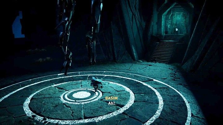Perform a Stun Attack and Eivor, though wounded, will hold their opponent and connect him to the mechanism, putting his body to sleep and sending him into the simulation - Assassins Creed Valhalla: Basim boss fight - how to win? - Bosses - Assassins Creed Valhalla Guide and Walkthrough