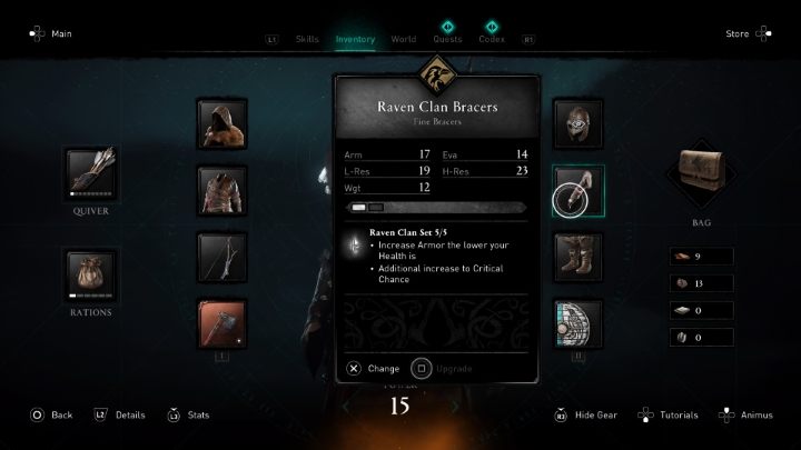 You can upgrade your armament from the equipment tab - Assassins Creed Valhalla: Crafting guide - Basics - Assassins Creed Valhalla Guide and Walkthrough