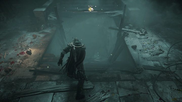 When you place all three weapons into the statue, it will fall apart - Assassins Creed Valhalla: Thors helmet - how to get it? - Legendary items - Assassins Creed Valhalla Guide and Walkthrough