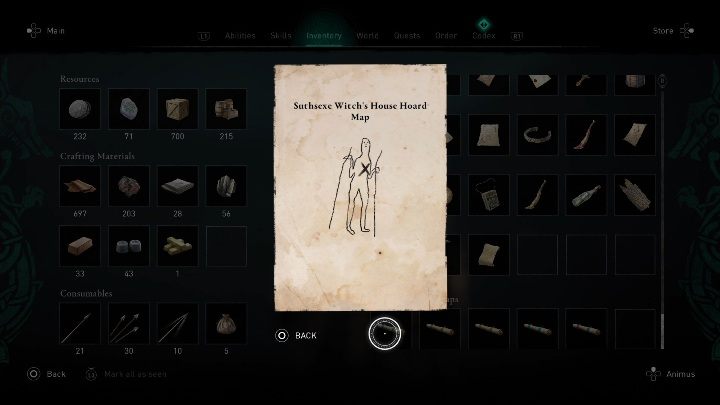 6 - Assassins Creed Valhalla: Treasure Hoard Map - Suthsexe secrets, locations - Suthsexe - Assassins Creed Valhalla Guide and Walkthrough