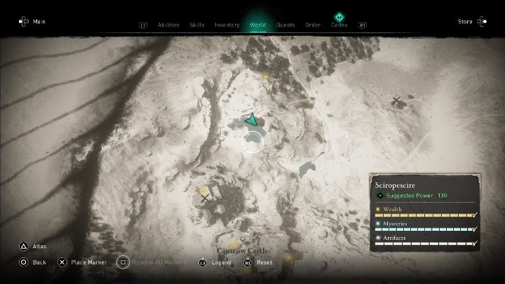4 - Assassins Creed Valhalla: Treasure Hoard Map - Sciropescire secrets, locations - Sciropescire - Assassins Creed Valhalla Guide and Walkthrough