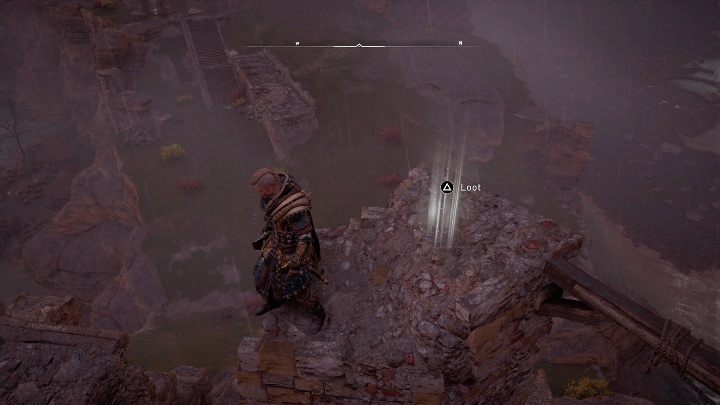 The schematic lies at the very top of the wall – you have to climb it - Assassins Creed Valhalla: Treasure Hoard Map - Lincolnscire secrets, locations - Lincolnscire - Assassins Creed Valhalla Guide and Walkthrough