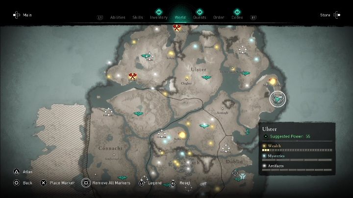 1 - AC Valhalla Wrath of the Druids: Irish Cycle Page - Ulster, secrets - Ulster - Assassins Creed Valhalla Guide and Walkthrough
