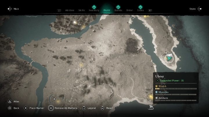 You can find A Teeling of Cu Chulainn in the southeastern part of the location, near the synchronization point - AC Valhalla Wrath of the Druids: Irish Cycle Page - Ulster, secrets - Ulster - Assassins Creed Valhalla Guide and Walkthrough
