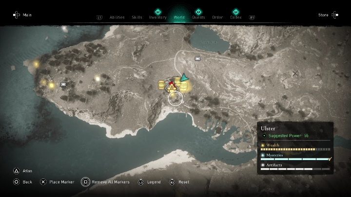 You will find this chest in the southern part of the map - AC Valhalla Wrath of the Druids: Gear - Ulster, secrets, locations - Ulster - Assassins Creed Valhalla Guide and Walkthrough